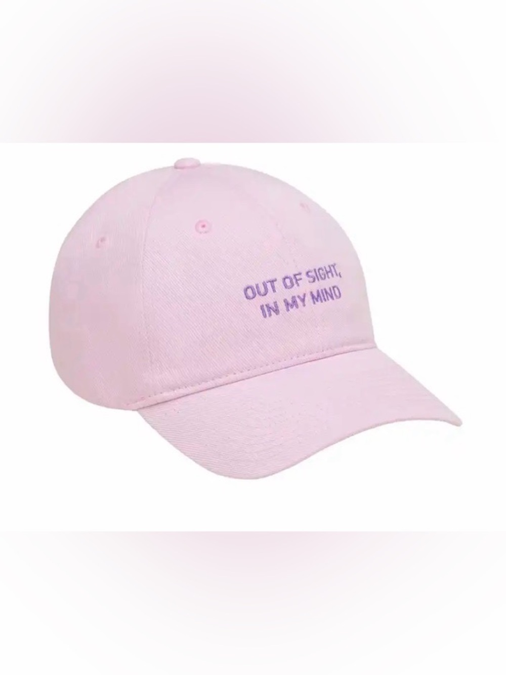 NWOT SKIMS Pink Baseball Cap with Purple Embroidery limited edition